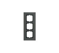 Busch-Jaeger 1723-815 2CKA001754A4822 - Marco de 3 capas, porcelana antracita
