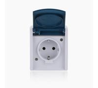 BJ 20 EW-53 - Toma de corriente con toma de tierra con tapa abatible