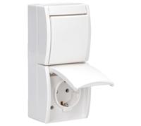 ABB Interruptor Combinado Busch-Jaeger Toma de Corriente IP44 - 2CKA001684A0327