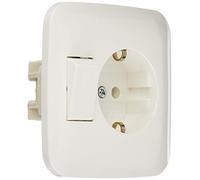 Busch-Jaeger Enchufe Schuko 4310/6EUJ-214 con interruptor basculante, color blanco
