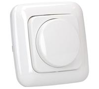 Busch-Jäger 6523 U-102 - Pulsador Conmutador Interruptor Pared Regulable para Luz Led, Modelo Sucesor de 6523U, Blanco Alpino