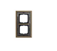 Busch-Jaeger Anth Busch-Dynasty 4011395219218 - Marco de 2 compartimentos (1722-843 ms/antiguo), diseño antiguo