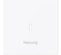 Busch-Jaeger Busch-art linear 1789 H-44M - Interruptor para interruptor/pulsador, una pieza, símbolo de calefacción, color rojo y blanco mate (2CKA001751A3358)