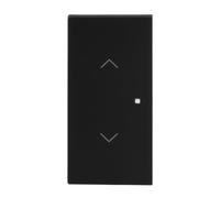 Busch-Jaeger Busch-art Linear - Balancín (2 vías), color negro mate | Con símbolo de persiana y cúpula transparente, fijación de garras, KNX/free@home, IP20, 34,6 x 69,5 mm, 6232-20-45M
