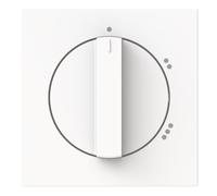 Busch-Jaeger Busch-art - Placa para interruptor de escalón, color blanco | Inscripción "1-2-3", montaje empotrado con tornillo y garras, IP20, 69,5 x 69,5 mm, 2542 DR/02-44M