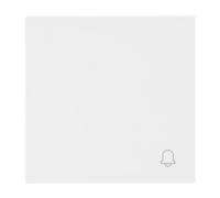 Busch-Jaeger, Busch-art Studio White - Balancín lineal con símbolo de | Para interruptor/pulsador, interruptor basculante individual, montaje al ras con fijación de terminal, IP20, 69,5 × 69,5 mm