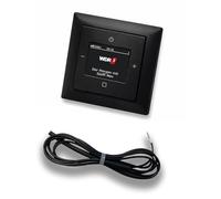 Busch Jäger DAB+ (DAB PLUS) 8215U-101 Balance Si - Radio para empotrar, color negro mate -915, set completo 8215 U - 101, marco y cubierta de radio, incluye antena Ebrom de 0,9 metros para optimizar
