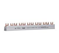 Busch-Jaeger Carril de fase Hage KDN263A 2 pines plástico 21 x 1 cm
