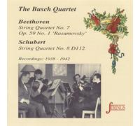 BUSCH QUARTET (quartetto) - Beethoven;String Qrt.7/Schu