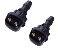 Buse de pulvérisation d'eau pour essuie-glace avant gauche et droit à double trou, universelle, réglable