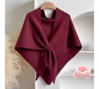 Busgiuar Murou Fashion Shawl,Knitted Shawls And Wraps for Women,Cardigan Cape Cashmere Shoulder,Women's Solid Color Scarf (#03)