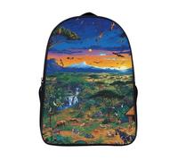 Bush Animal Mochila Infantil, Mochila Escolar Para Niños Mochila Escolar De Dibujos Animados En 3D Mochilas Escolares Anime Mochila 3D Estampado Mochila Bolsa De Viaje Para Niños Y Niñas 40x28x16cm