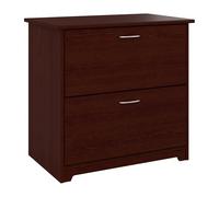 Bush Furniture Cabot - Archivador Lateral de 2 cajones en Cerezo Cosecha, baúl de Oficina en casa para Almacenamiento de Documentos de tamaño Carta, Legal y A4