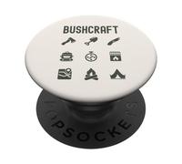 Bushcraft - Conjunto de Iconos de Naturaleza Salvaje de Supervivencia al Aire Libre PopSockets PopGrip Adhesivo