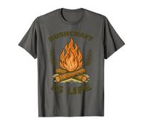 Bushcraft es Life Prepper Supervivencia Bushcrafting Camiseta