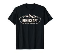 Bushcraft Habilidades Supervivencia al Aire Libre Vivir Naturaleza Camiseta gráfica económica