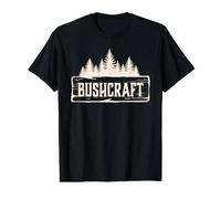 Bushcraft Habilidades Supervivencia al Aire Libre Vivir Naturaleza Camiseta gráfica económica