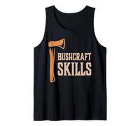 Bushcraft Habilidades Supervivencia al Aire Libre Vivir Naturaleza Camiseta sin Mangas