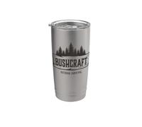 Bushcraft Habilidades Supervivencia al aire libre Vivir Naturaleza Vaso térmico de acero inoxidable de doble pared