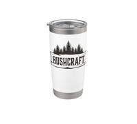 Bushcraft Habilidades Supervivencia al aire libre Vivir Naturaleza Vaso térmico de acero inoxidable de doble pared