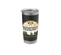 Bushcraft Hacha lanzando arbustos para Bushcrafter Funny Vaso térmico de acero inoxidable de doble pared