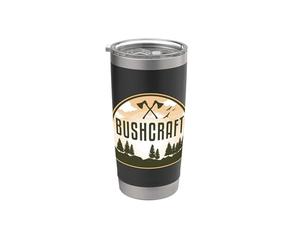 Bushcraft Hacha lanzando arbustos para Bushcrafter Funny Vaso térmico de acero inoxidable de doble pared