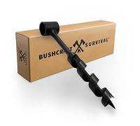Bushcraft Survival - Barrena de ojo escocés de 1 pulgada | barrena de mano rústica - Taladro manual de acero resistente | Herramientas de Bushcraft para equipo de supervivencia y camping