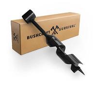 Bushcraft Survival Taladro de ojo escocés de 1.5 pulgadas | Broca manual de madera para camping y construcción de refugios | Herramientas de acero resistente y equipo de campo