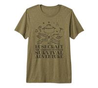 Bushcrafter Survival Offroad Outdoor-Camping Bushcraft Camiseta Premium