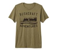 Bushcrafter Survival offroads Outdoor-Camping Bushcraft Camiseta Premium
