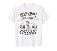 Bushcrafter Survival Senderismo Outdoor-Camping Bushcraft Camiseta gráfica económica, Hombre, Blanco, L