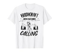 Bushcrafter Survival Senderismo Outdoor-Camping Bushcraft Camiseta gráfica económica, Hombre, Blanco, S