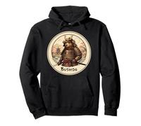 Bushido Bear Samurai Guerrero Amante del Arte Japonés Tradicional Sudadera con Capucha