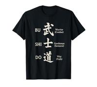 Bushido Japonés Kanji Warrior Código Artes Marciales Camiseta