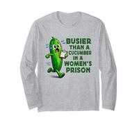 Busier Than a Cucumber Adult Joke Morning Mood Meme Manga Larga