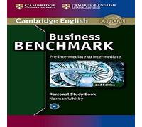 Business Benchmark 2nd Pre-intermediate to Intermediate BULATS and Business Preliminary Personal Study Book