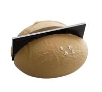 Business Card Display - Dough Bread Shape Information Holder, 3.54x1.77x1.77 Inches Desktop Contact Storage Stand, Cute Pastry Office Decor, Novelty Stationary Organizer for Meeting Conferences