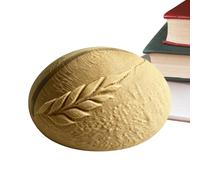 Business Card Stand, Wheat Texture Display, 9x9x6cm 3D Printed Bread Holder, Creative Desk Organizer, Counter Decor Accessory for Phone Shop, Baking Store, Home Office, Reception Area, Display