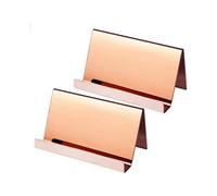 Business Cards Holders Business Cards Stand(2pcs, rose gold)