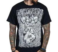 Business Shirts Crew Neck Dying Fetus Men's Treachery Short Sleeve T-Shirt Short Sleeve tee Shirts For Men Black XL
