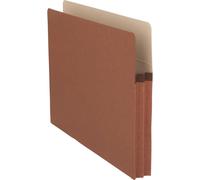 Business Source 65790 File Pocket 1-3/4-Inch Exp. Letter 25/BX Redrope