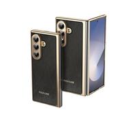 Business-Style Phone Case For Samsung Galaxy Z Fold 7, Business-Style Phone Wallet Case, Cover Slim Full Protective Shockproof Luxurycase with Men/Women (SM-Z Fold7,Black)
