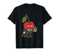 Businessman Cherry Coffee Work Humor Office Funny Camiseta