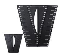 Búsqueda de centro para trabajar la madera - Regla 2 en 1 para medir ángulos - Detector del centro, para creación de muebles, carpintería, obras, talleres y proyectos de bricolaje