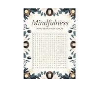 Búsqueda de palabras Mindfulness: 150 rompecabezas relajantes para mejorar el estrés y mejorar la concentración y cultivar - Libro de actividades de relajación de impresión grande Mbg950 (C, talla