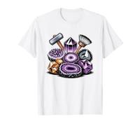 Búsqueda De Rocas Guía Campo Espécimen Roca Ilustración Camiseta