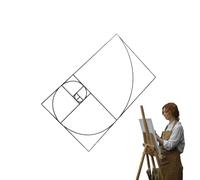Búsqueda de vista de dibujo, búsqueda de vista de composición, herramienta de arte de búsqueda de número de oro | Herramienta de pintura de relación de oro, visor de informe de oro claro para