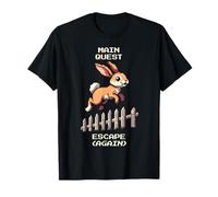 Búsqueda Principal: Escapar (Otra Vez) | Diseño Retro Rabbit Pixel Art Camiseta