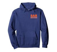 BÚSQUEDA Y Rescate Uniforme del Equipo DE BÚSQUEDA DE Respuesta DE Emergencia del SAR Sudadera con Capucha, Unisex para Adultos, Azul Marino, S