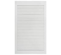 Bussandri Exclusive - Puerta de láminas de madera maciza de pino blanco, 99,3 x 49,4 cm